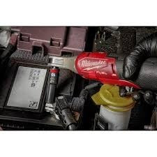 Conlan Oils Milwaukee 3/8" Shockwave deep impact duty socket set on a rail, made of chrome-molybdenum steel.