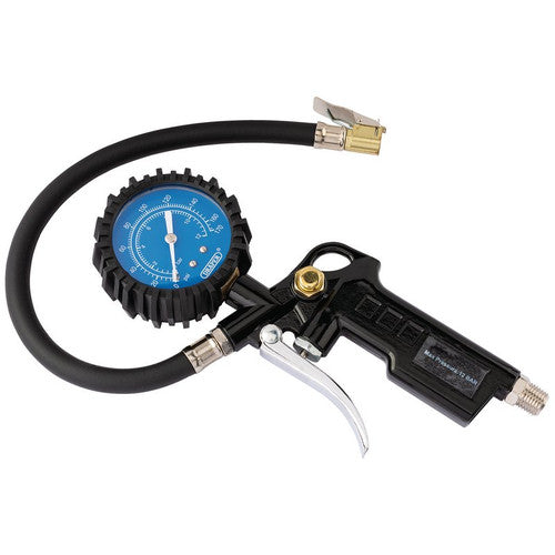 Draper Pistol Grip Air Tyre Inflator with Dial Gauge