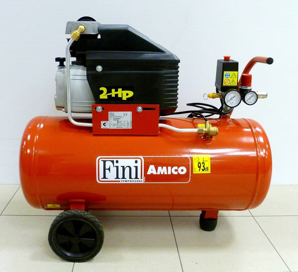 FINI Amico 50/2400 230V Air Compressor | 50 Litre, 2 HP – AMICO-50/2400