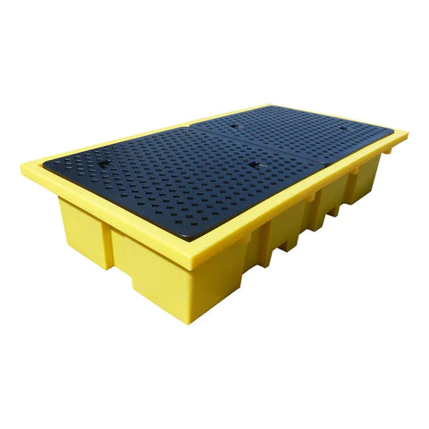 Double IBC Spill Pallet c/w Grid - IBCBUND2
