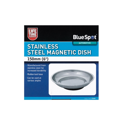 BlueSpot 150mm (6") Stainless Steel Magnetic Dish - BS07649