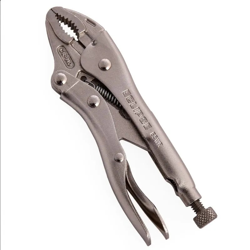 Eclipse 5" Locking Pliers - Curved Jaw with Wire Cutters - ECE5WR