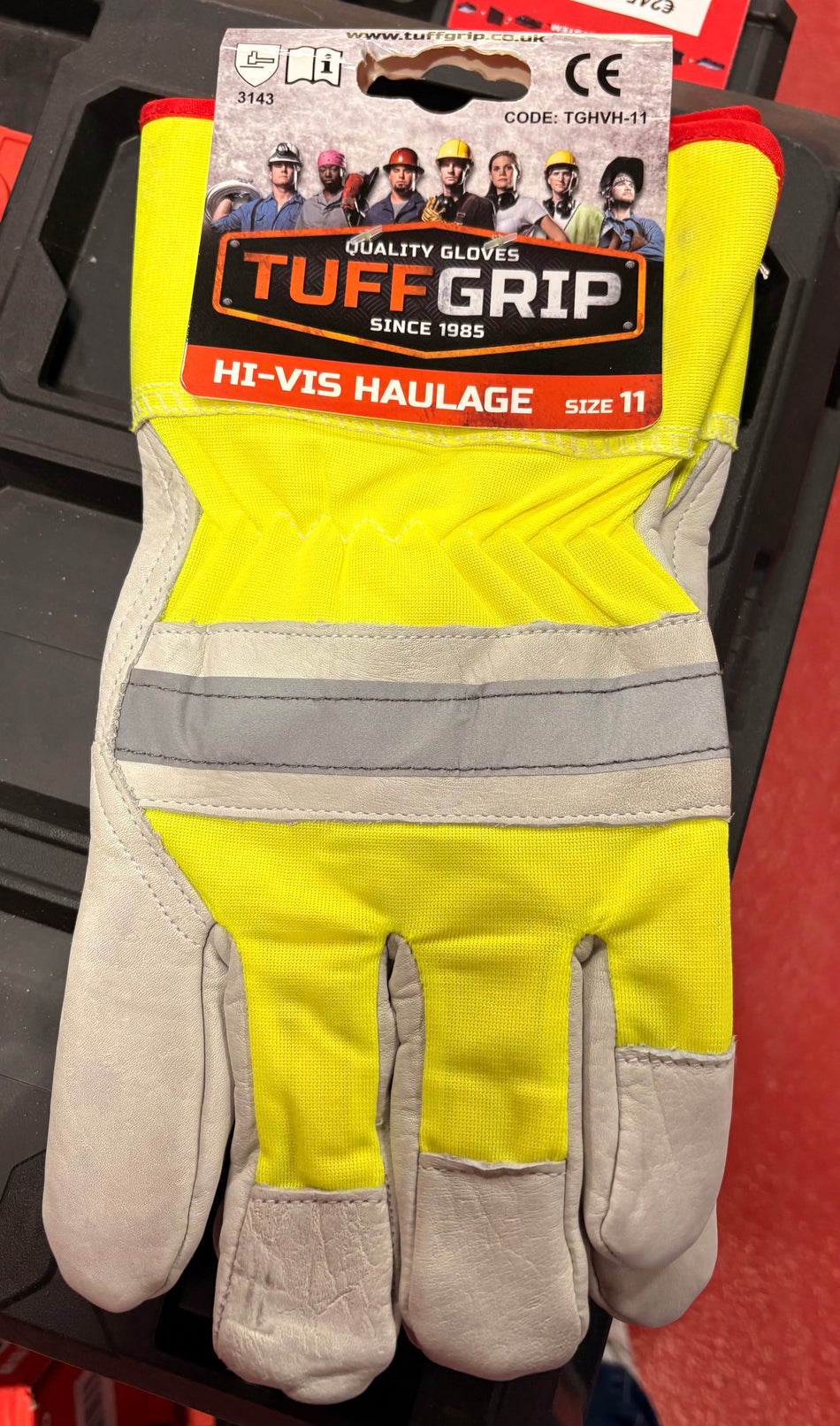 Tuff Grip Hi-Vis Haulage / Rigger Gloves