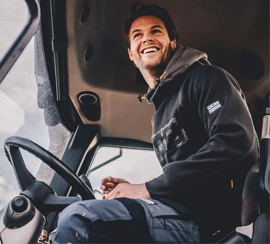 JCB Horton Hoodie Black / Grey