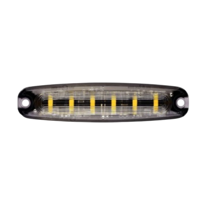 LED Global 6 LED Slim Amber Warning Strobe LG765