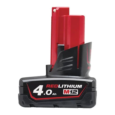 Milwaukee M12B4 12V 4.0Ah Red Lithium-Ion Battery