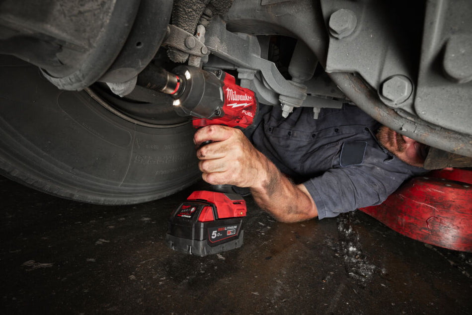 Milwaukee M18 Fuel High Torque Impact Wrench with Friction Ring Kit M18FHIW2F12-502X