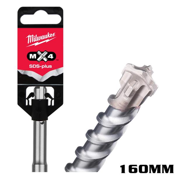 Milwaukee Mx4 4 Cut SDS+ Drill Bit 10MM X 165MM 1pc 4932352026
