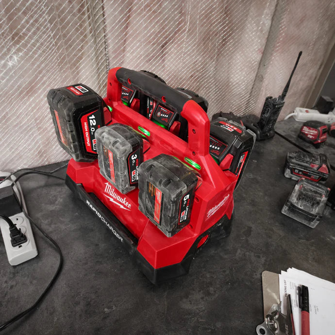 Milwaukee 18V 6 Bay PACKOUT Compatible Charger 230V M18PC6