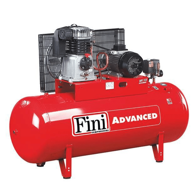 FINI MK113-200F-3M 3HP 200 Litre 230V Belt Driven Air Compressor | Heavy-Duty Workshop Compressor