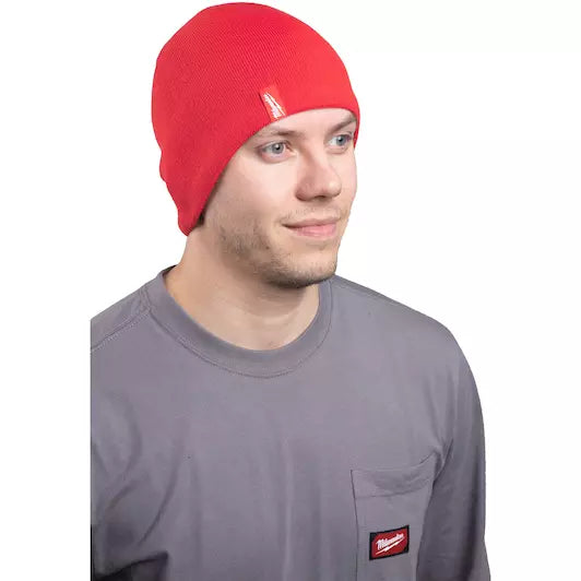 Milwaukee Beanie Hat, Black, Red, Grey
