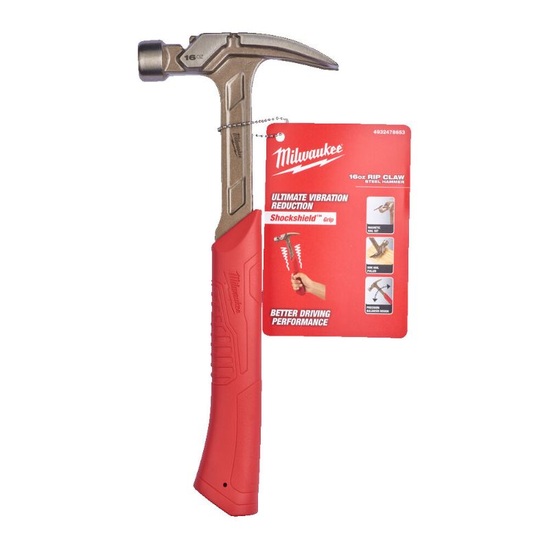 Milwaukee 16oz Steel RIP Claw Hammer 4932478653