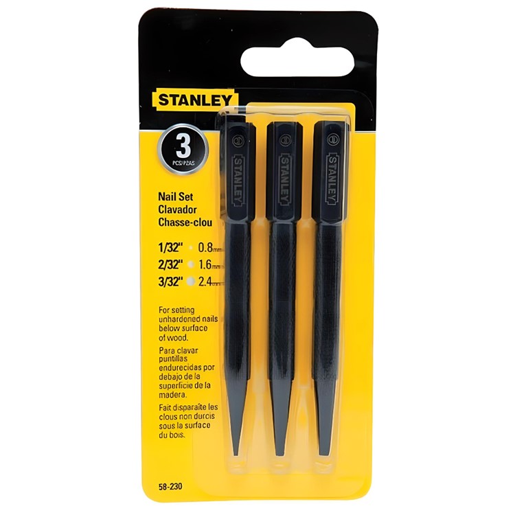 Stanley Nail Punch Set 3pc - STA058230