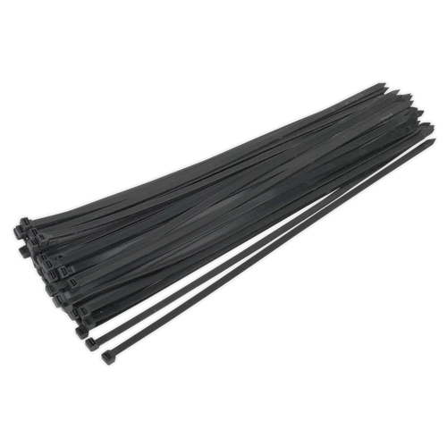 Sealey Black Cable Ties 650 x 12mm
