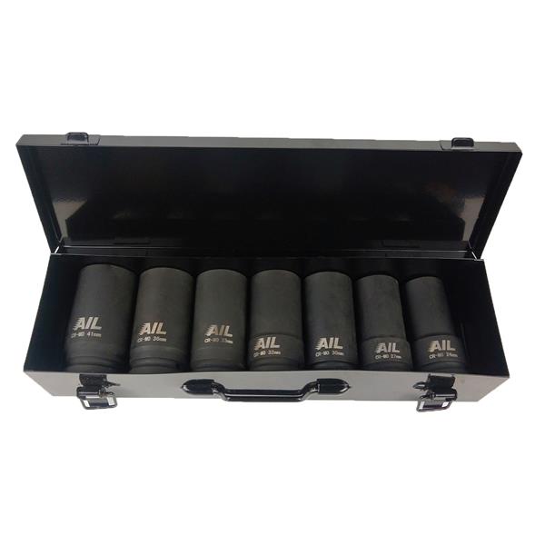 Air Impact 7pc 1" Drive Long Reach Socket Set