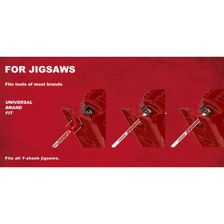 Toolway T118A Jigsaw Blade for Metal 5pc - TW501C076