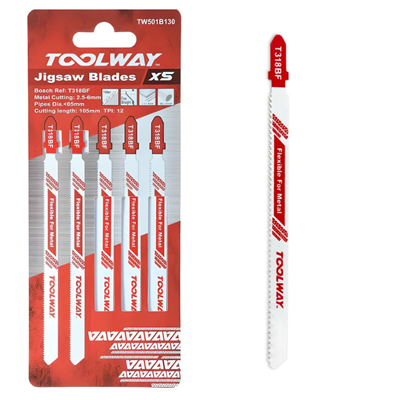 Toolway T318BF Jigsaw Blade for Metal 5pc - TW501B130