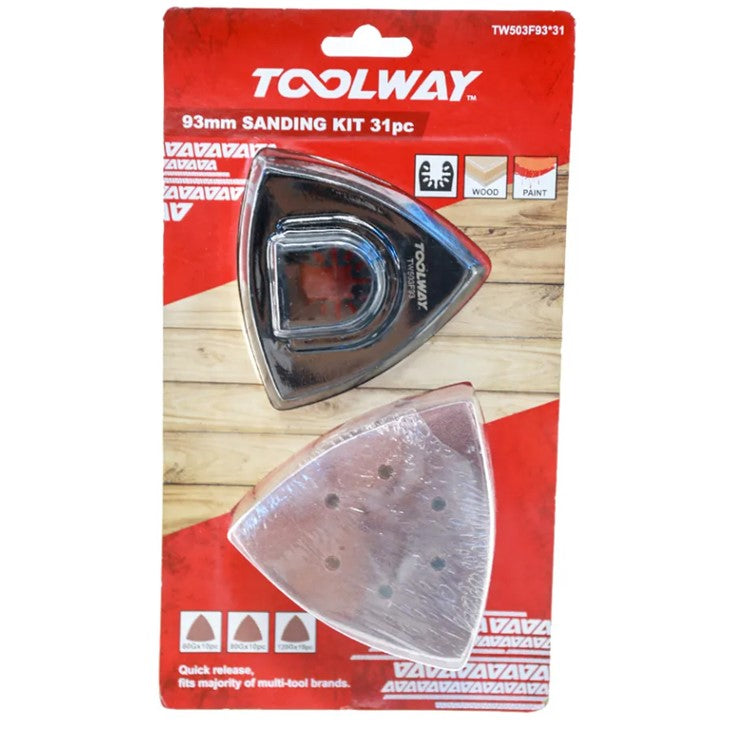 Toolway 93mm Sanding Kit 31pc
