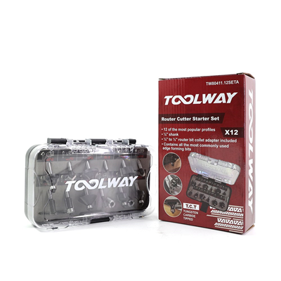 Toolway 12pc Router Bit Set
