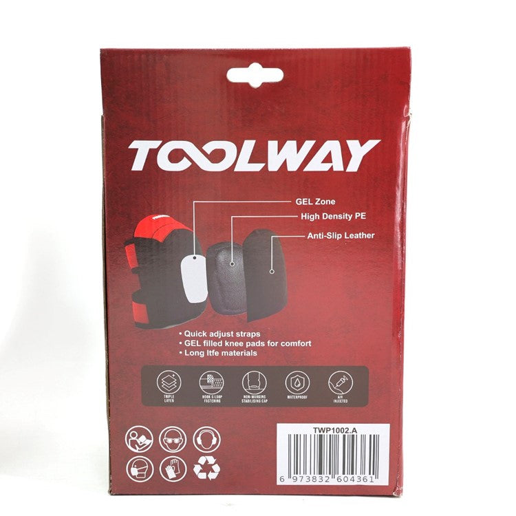 Toolway Heavy Duty Gel Knee Pads Pair - TWP1002.A