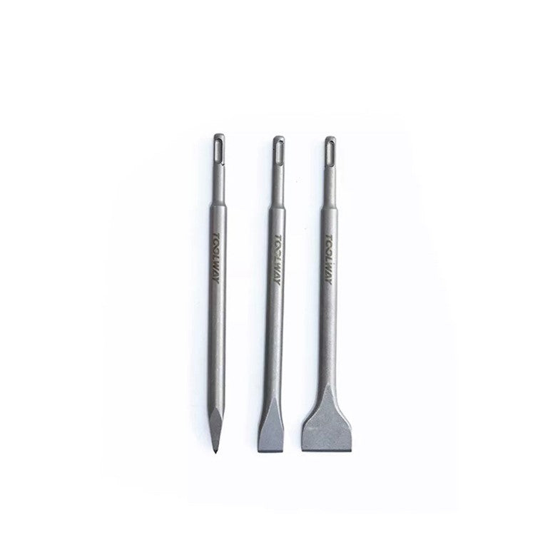 Toolway SDS-Plus Hammer Chisel Set Point Flat Spade 3pc