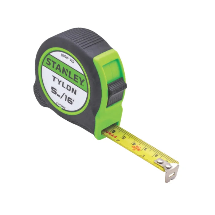 Stanley Hi Viz Tylon Pocket Tape 5M STA130602HG