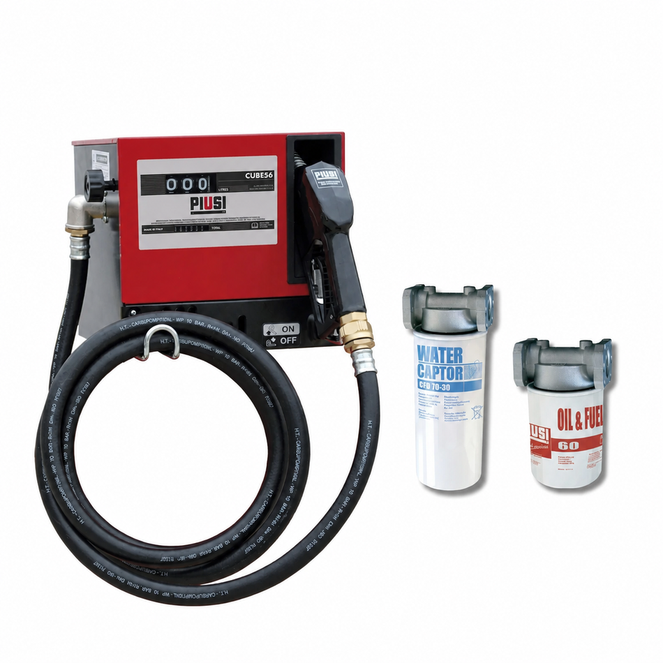 Piusi Cube 56 c/w Filters, Hose & Nozzle Kit - CUBE56KIT