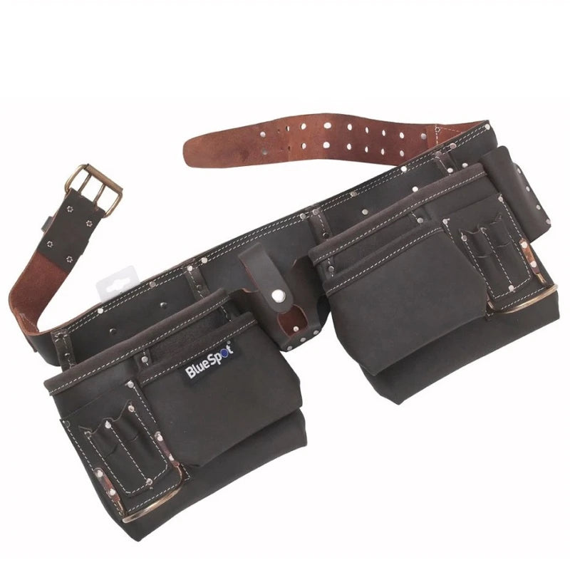 BlueSpot Deluxe Oil Tanned Leather Double Tool Belt
