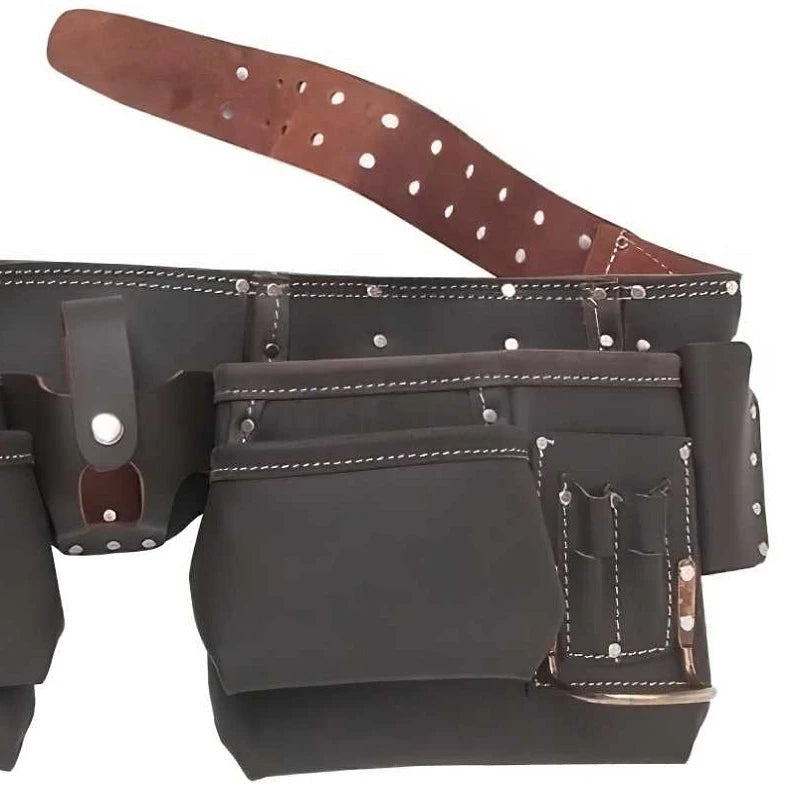 BlueSpot Deluxe Oil Tanned Leather Double Tool Belt