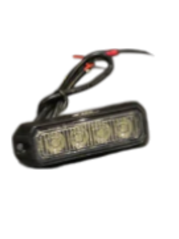LED Global 4 LED Grille White Warning Strobe LG758