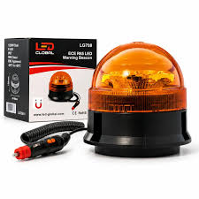 LED Global LG708 Magnetic Warning Beacon R65 Approved – 12/24V Amber LED Beacon