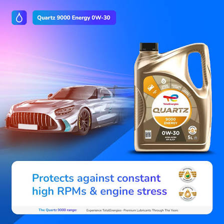 TotalEnergies Quartz 9000 Energy 0W-30 Fully Synthetic Engine Oil