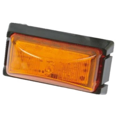 LED Rectangular Marker Light with 6 Diodes (AMBER) LG104