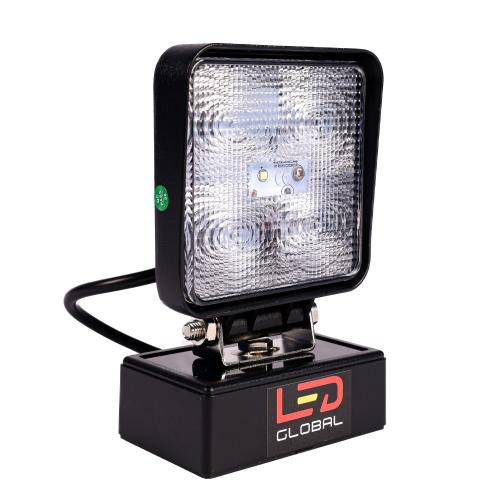 LED Global 15 Watt LED Square Work Light, 1000 Lumen - LG865