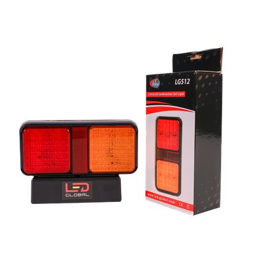 LED Global 10-30 Volts LED 2 Pod Combination Tail Light LG512