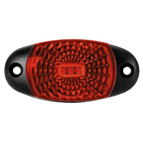 LED Global 12/24V LED Oval Marker Light - Red LG115
