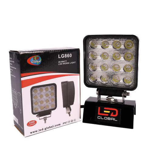 LED Global 48 Watt Square LED Work Light  LG860