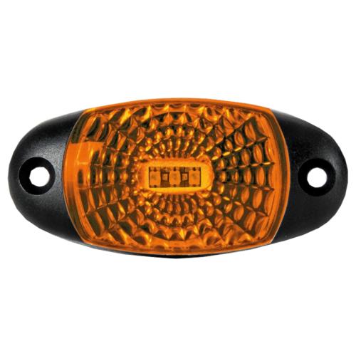 Led Global 12/24V LED Oval Marker Light - Amber LG114