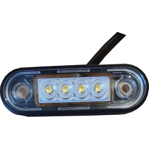 12/24v LED Flush Marker Light c/w 2 Gaskets