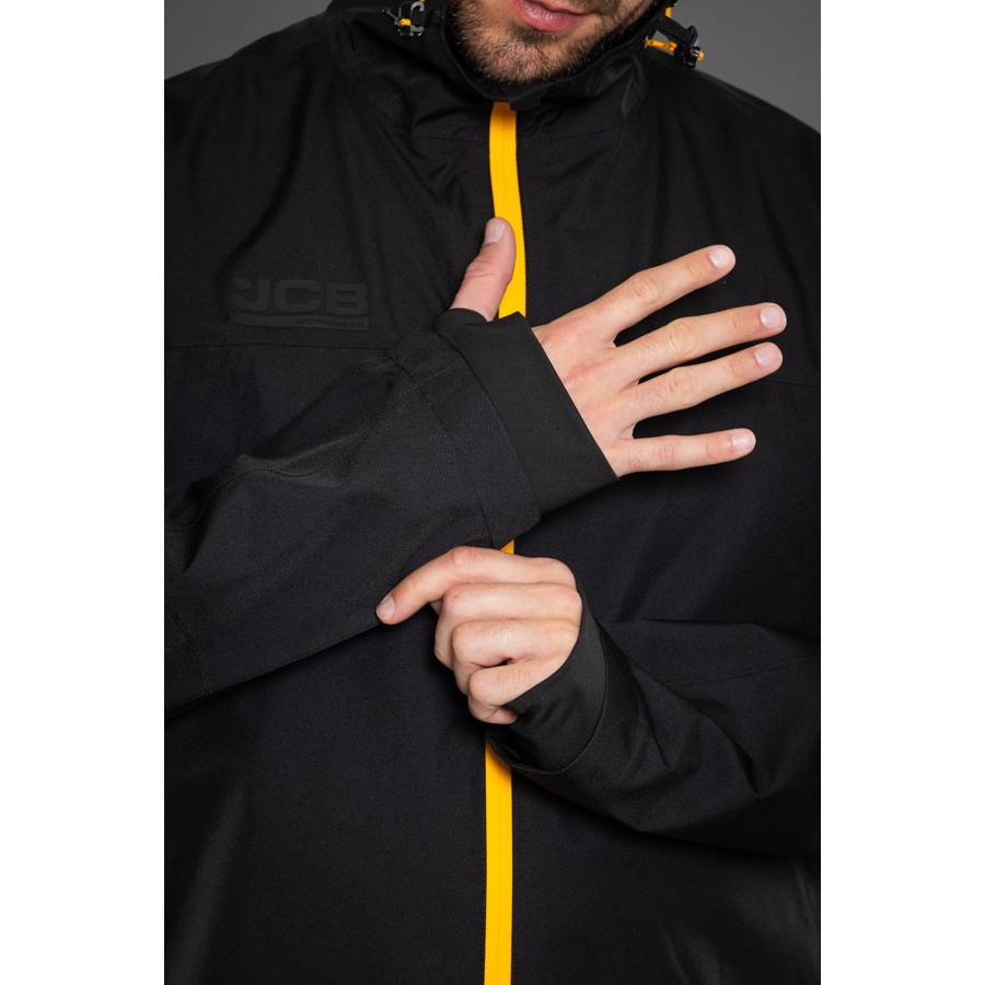 JCB Workwear Waterproof Jacket Black