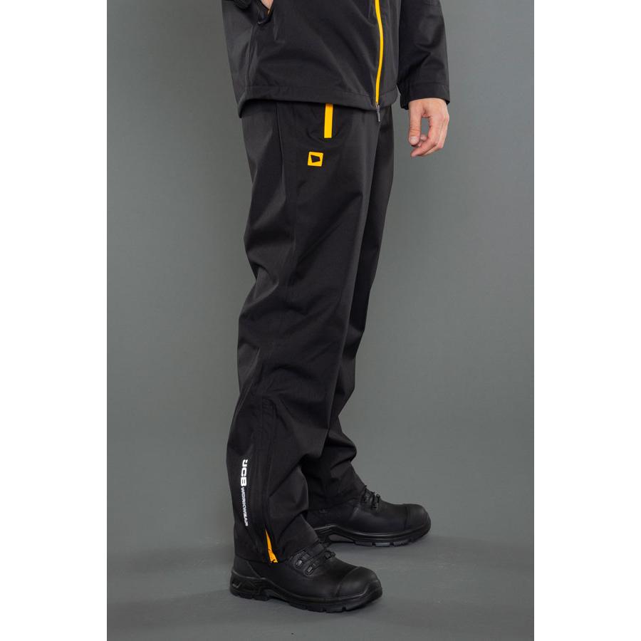 JCB Workwear Unlined Waterproof Trousers Black