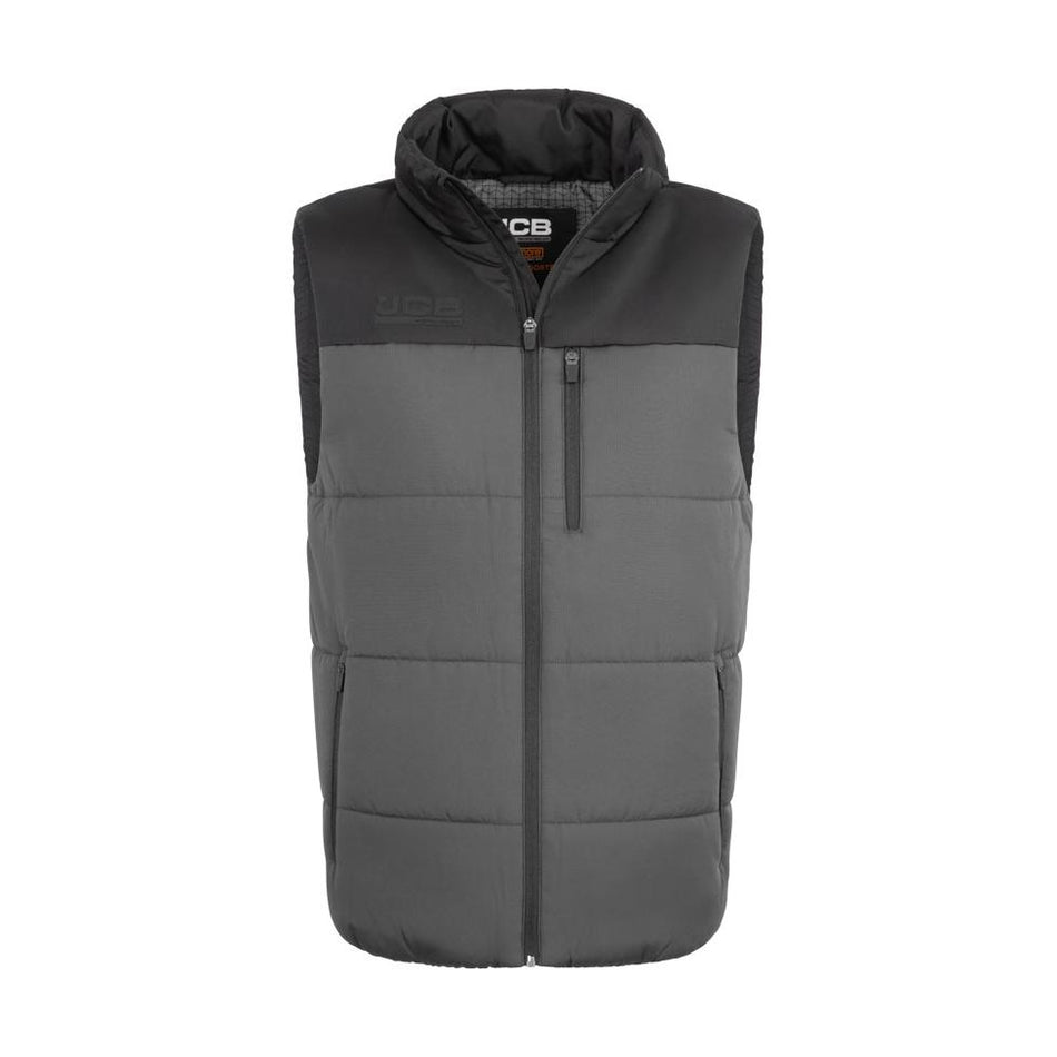 JCB Workwear Padded Gilet Grey / Black