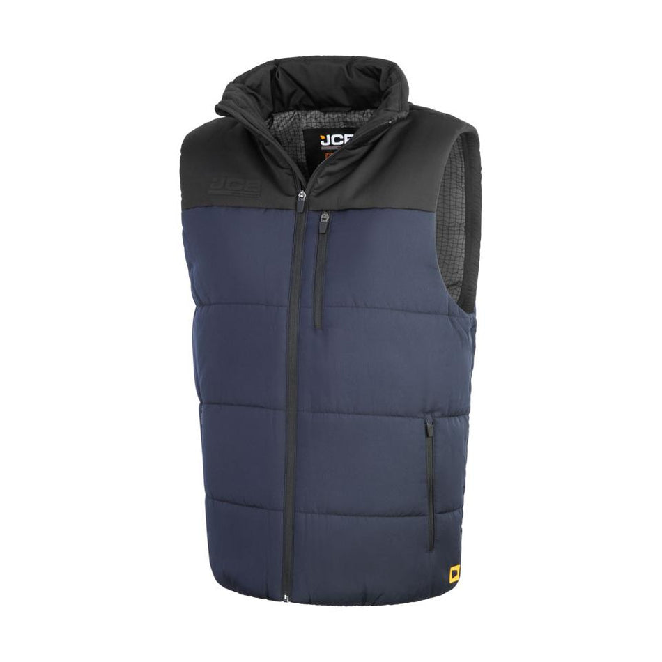 JCB Workwear Padded Gilet Navy / Black