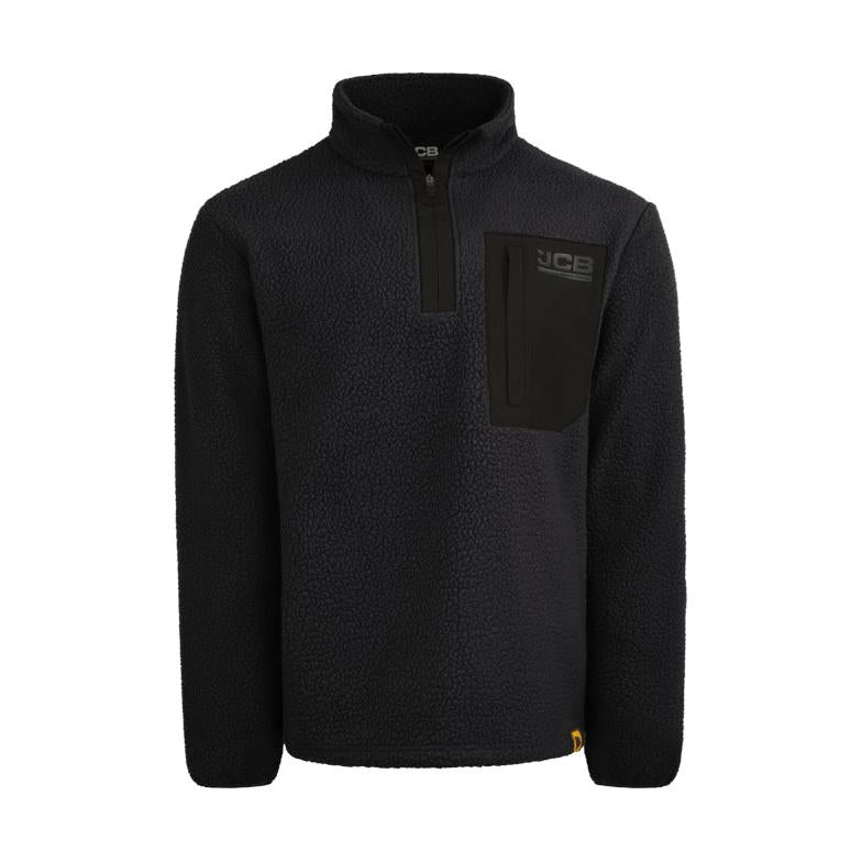 JCB Workwear Borg Fleece Black
