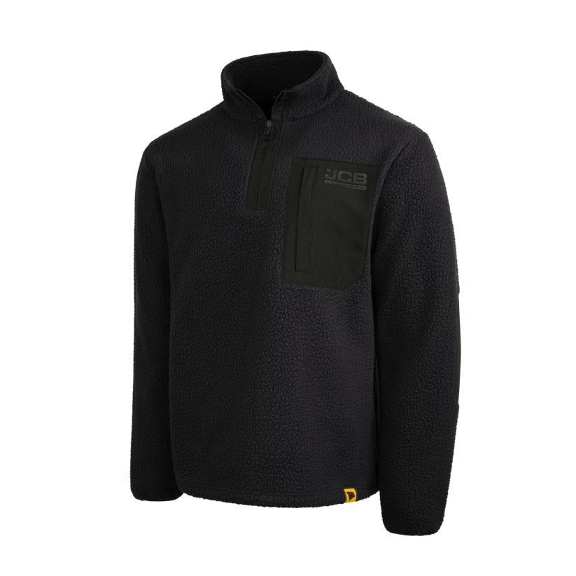 JCB Workwear Borg Fleece Black
