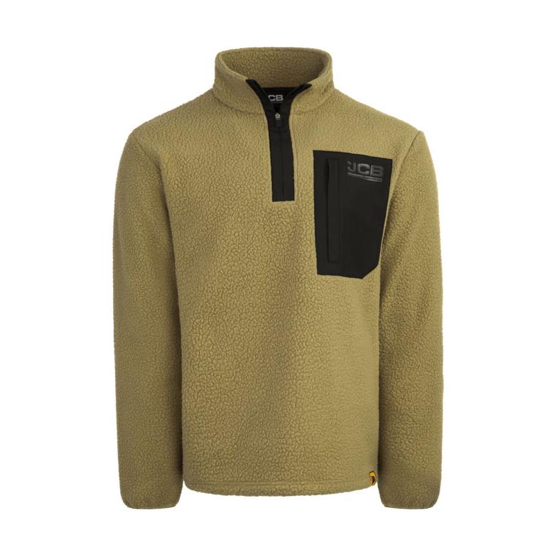 JCB Workwear Borg Fleece Olive Green