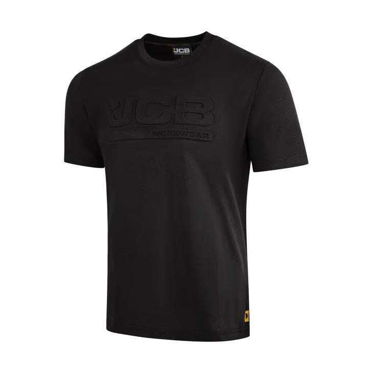JCB Workwear 3D Embossed T-Shirt Black
