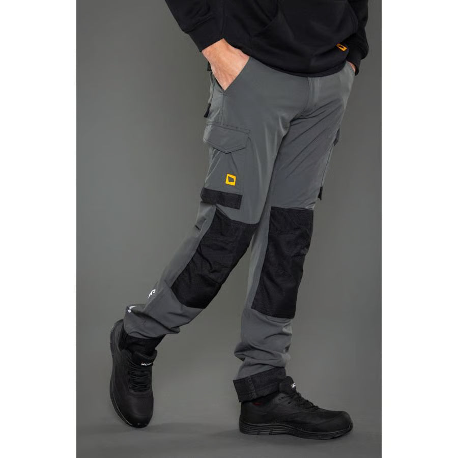 JCB Workwear Men's 4-Way Stretch Work Trousers Dark Shadow