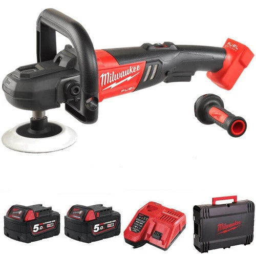 Milwaukee M18 Fuel Polisher Kit + 2 5Ah Batteries M18FAP180-502X