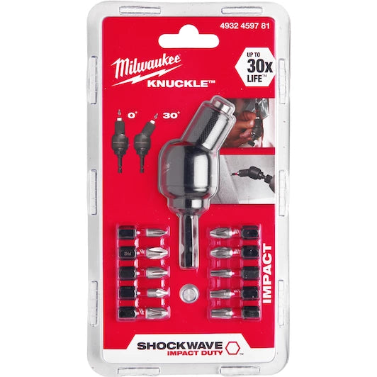 Milwaukee Shockwave 11pc Knuckle Offset Attachment 4932459781